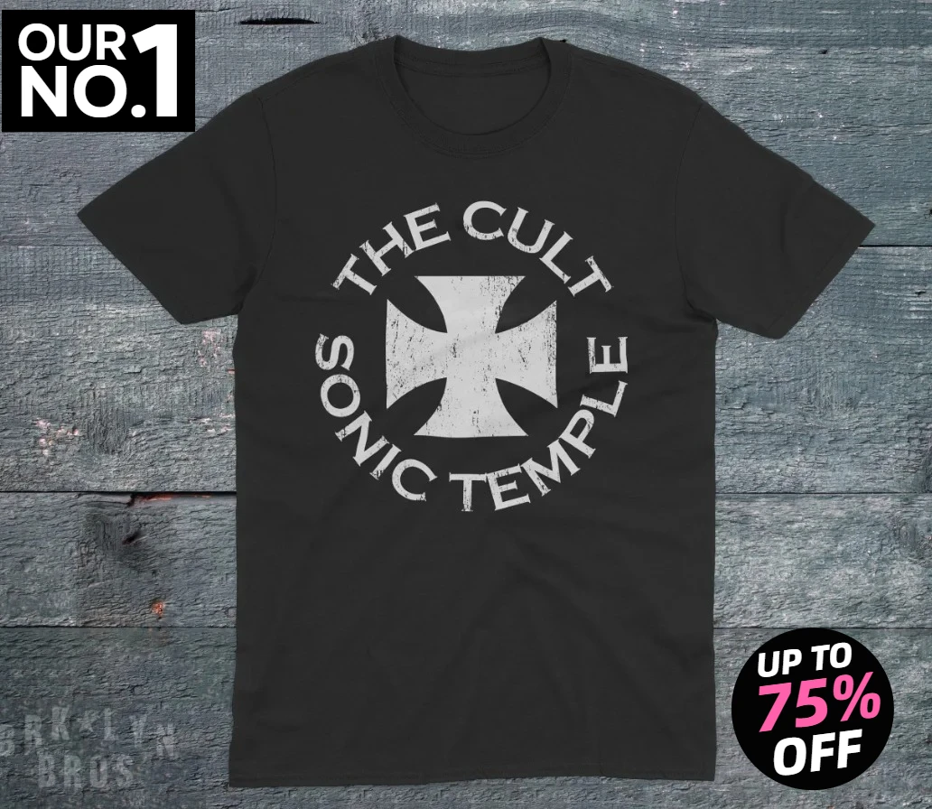 

Винтажная футболка унисекс The Cult Sonic Temple с рок-группой, экологический мир разума, неинhibited Streets, литературно-свежий