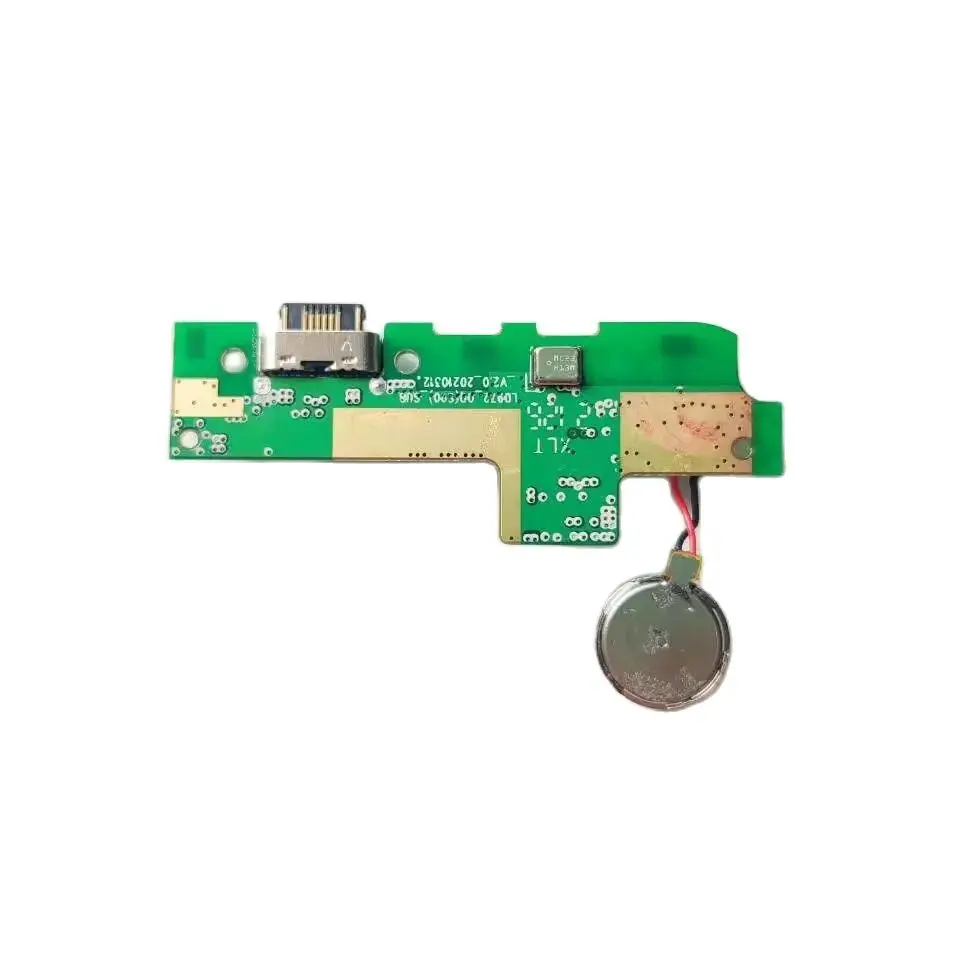 Original Charge Dock Connector USB Board Port With Vibrator Motor Flex Cable For OUKITEL C21 Pro Phone