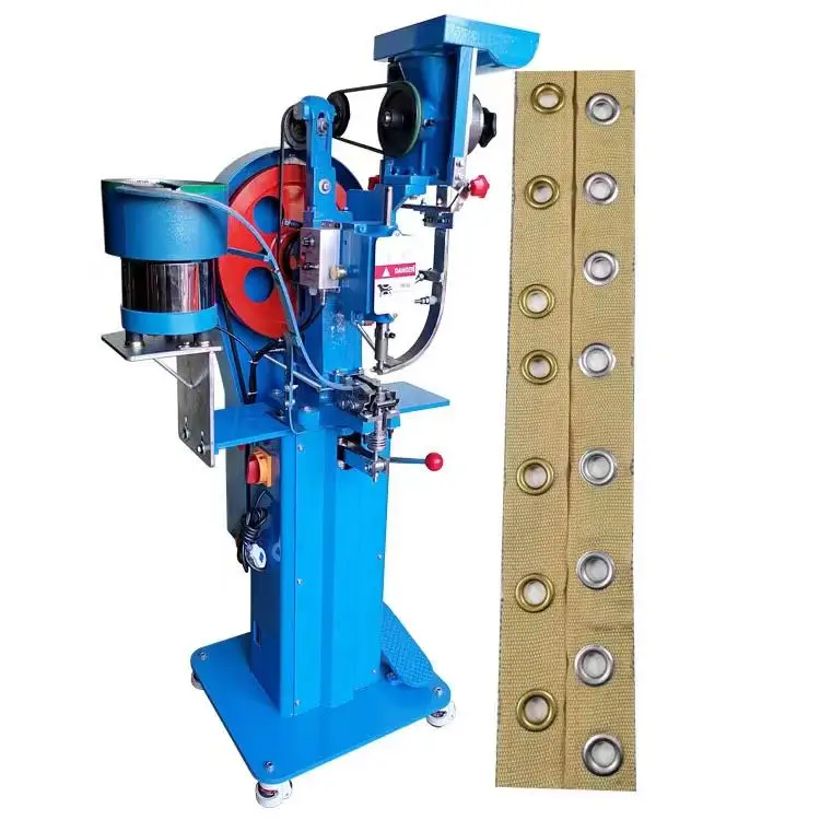 

Automatic Jeans Brass Round Snap Button Punching Machine Press Button Machine Tent Tarpaulin Curtain Eyelet Machine