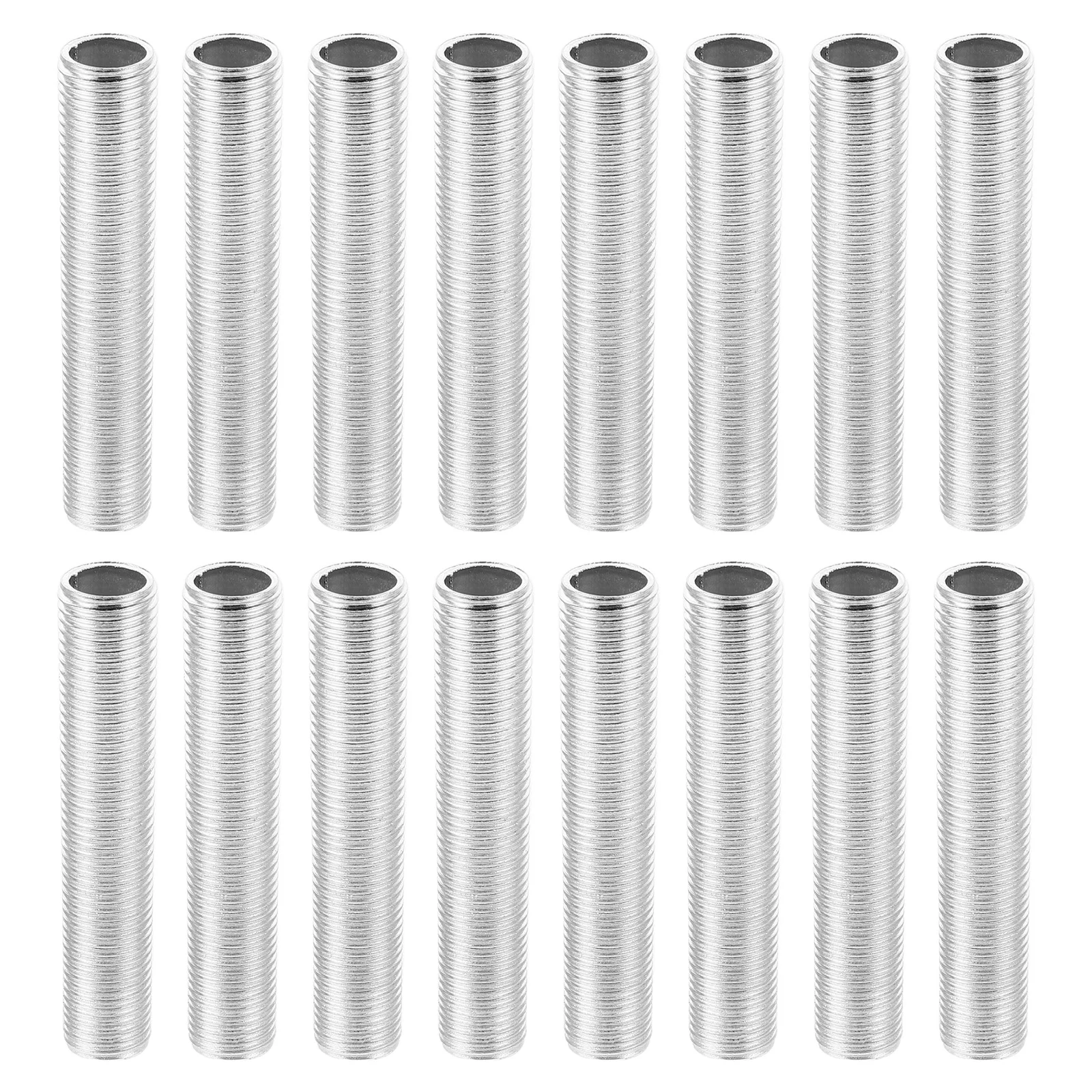 

20 Pcs Lamp Screw Rod Zinc Alloy Pipe Nipple Long Extension for Repair Candelabras Component Galvanized Iron Hollow Head