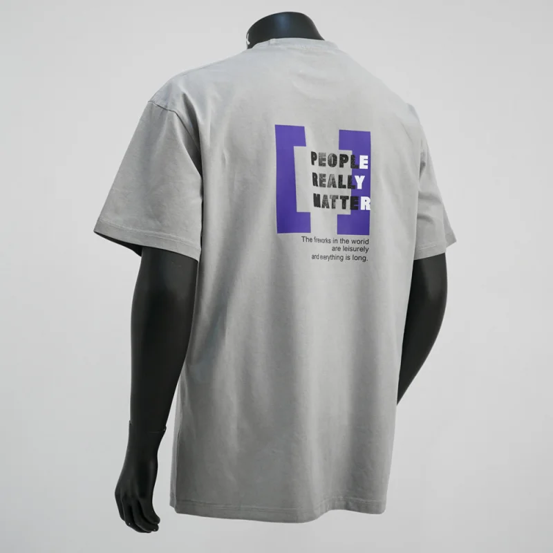 Washed and worn short sleeved T-shirt for men in summer 2025, loose and fashionable street style, retro and casual high-end top