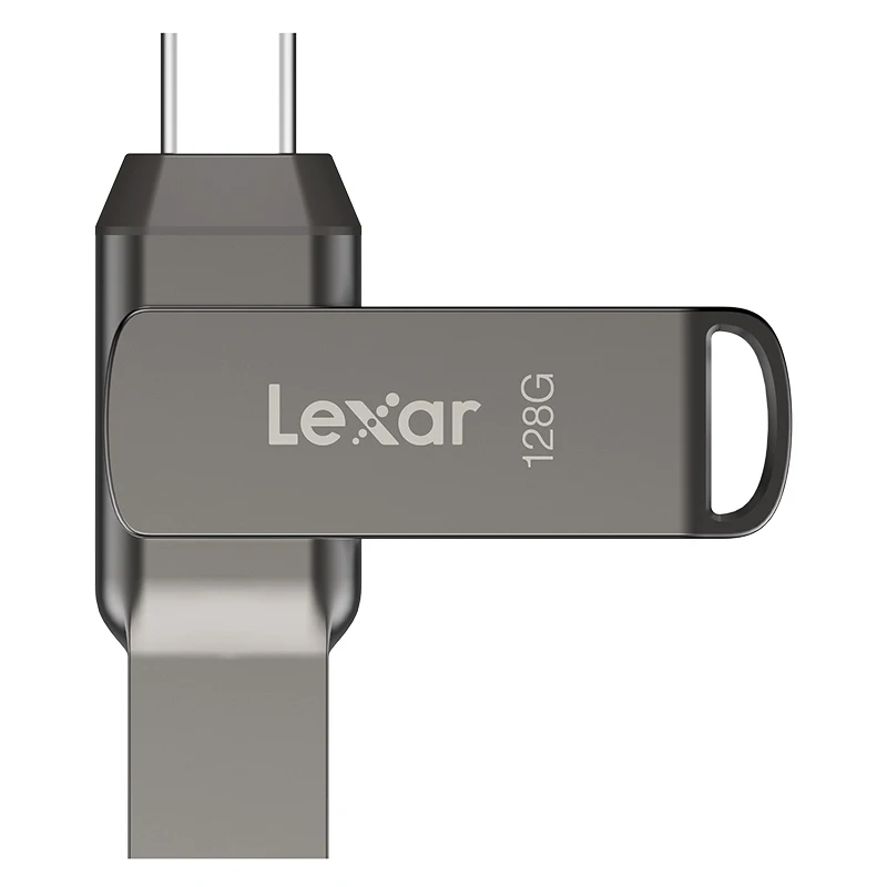 Lexar d400 usb flash drive 32gb 64gb 128gb 256gb metal u disk pen drive memória vara para computador do telefone móvel