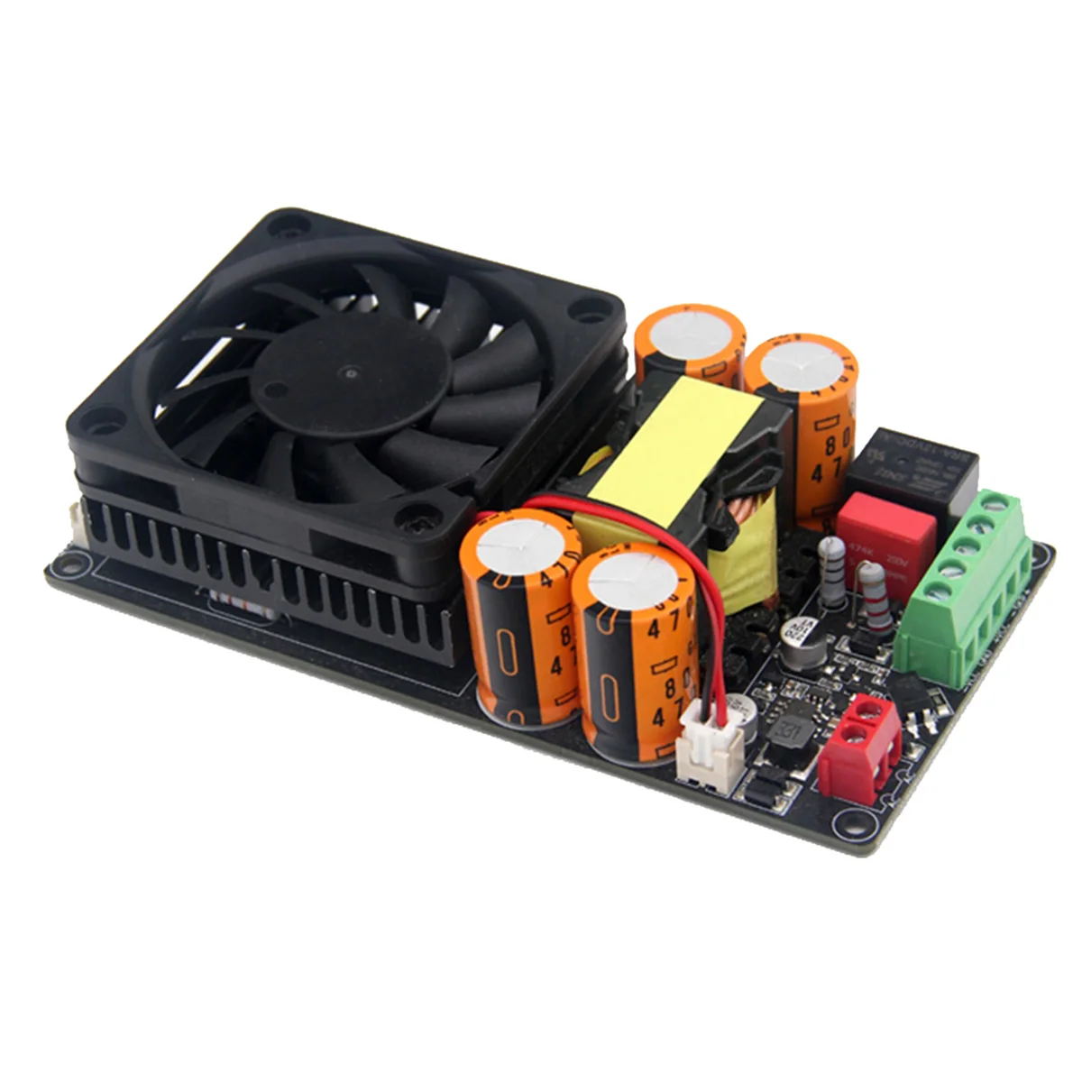 T28C HIFI IRS2092 1000W Mono Channel Digital Class D Stage Subwoofer Power Amplifier Board with Speaker Protect Relay-A