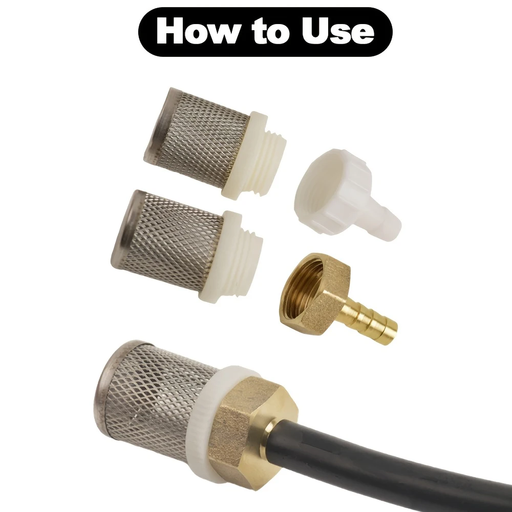 Car Wash Garden Irrigation Filters Brass Strainer Sprayer Pump Filtering Net Stainless Steel Mesh Filter