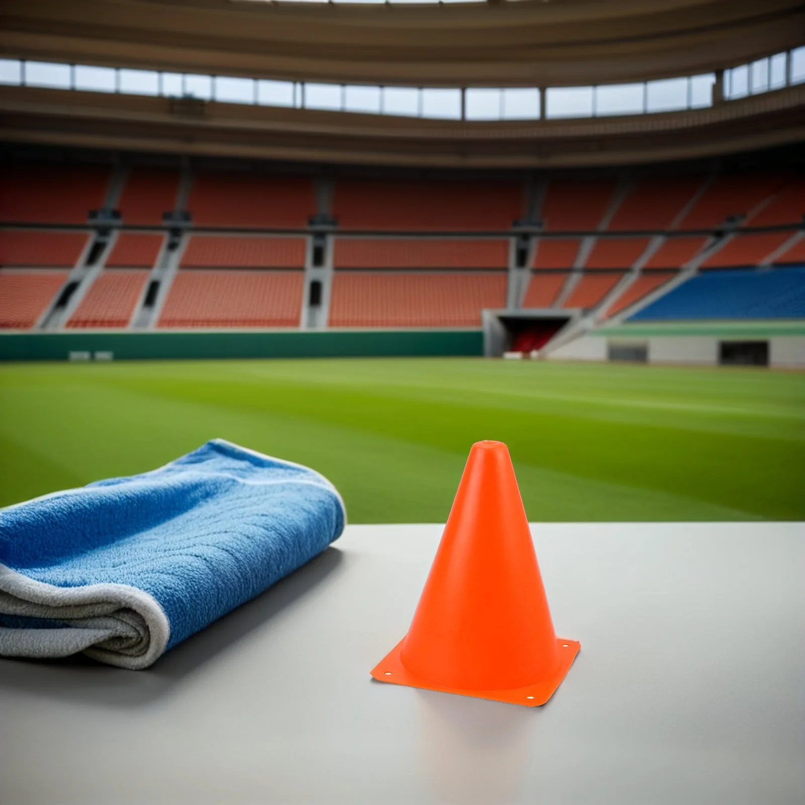 6개입 18cm 축구 훈련 콘 밝은 색상 스포츠 장애물 축구 럭비 농구 연습 야외 놀이터 오토바이 운동용