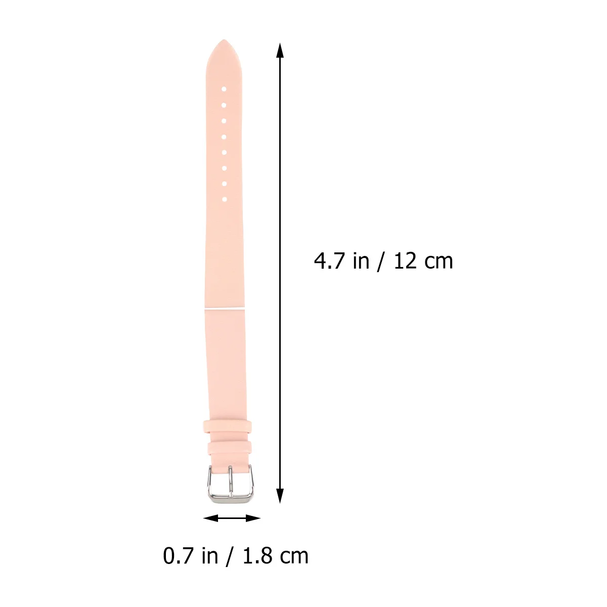 

Classic Tabby Cattlehide Watch Band Ultrathin Pink 18mm Endurable Adjustable Quick Release