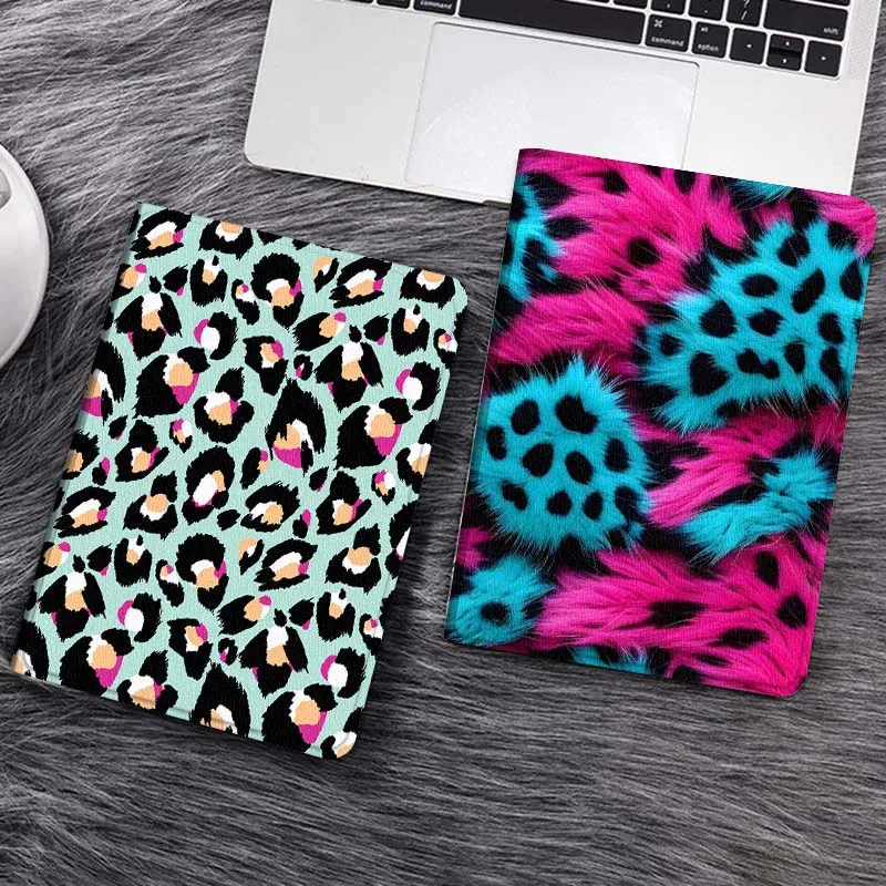 

Cartoon leopard print art For iPad Pro Air 5th 6th 7th 13 M3 M4 M5 12.9 13.3 inch 2018 2022 2024 2025 Tablet Case