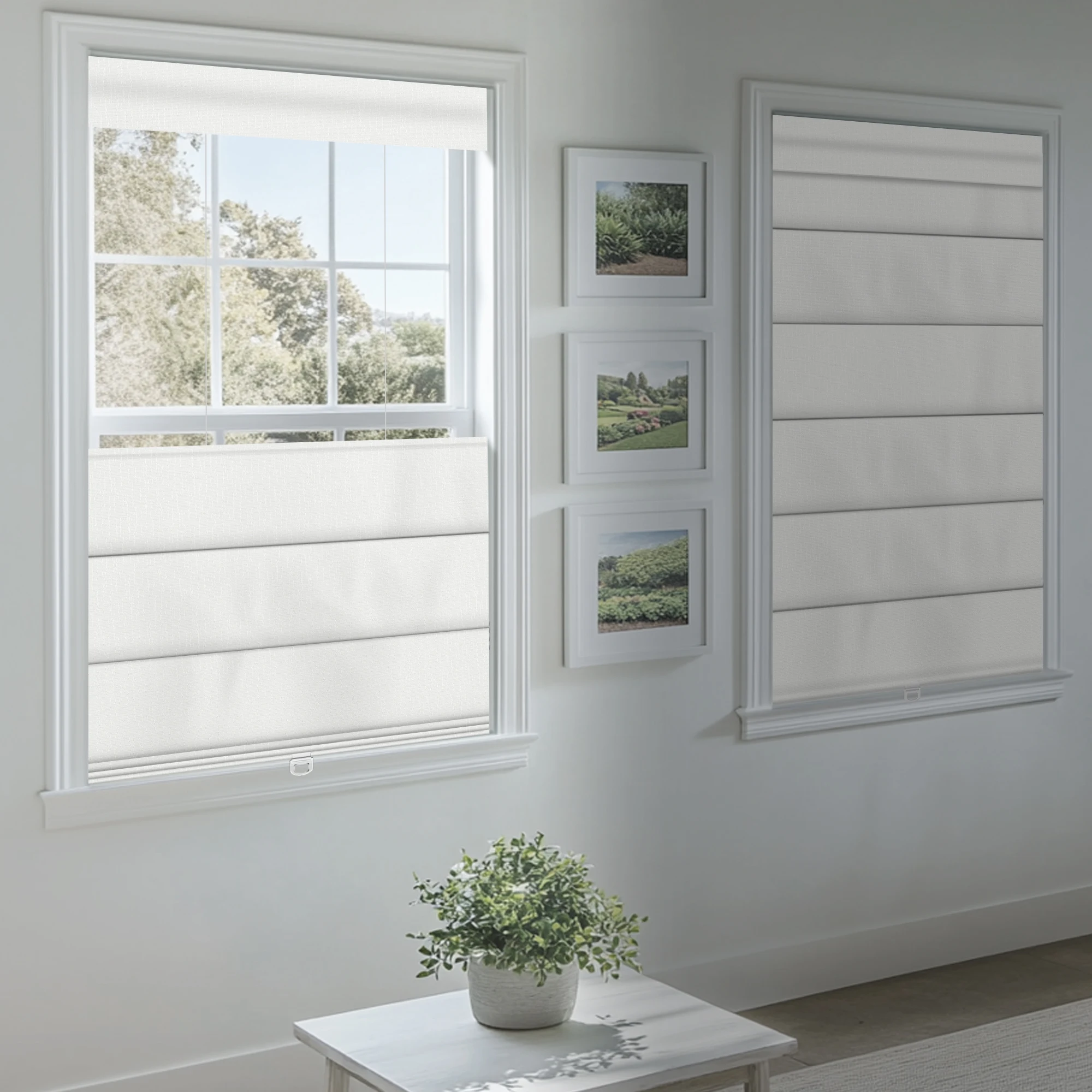 Top Down Bottom up No Drill Roman Shades for Windows No Tools Roman Shades UV Protection Thermal Insulation  Blinds