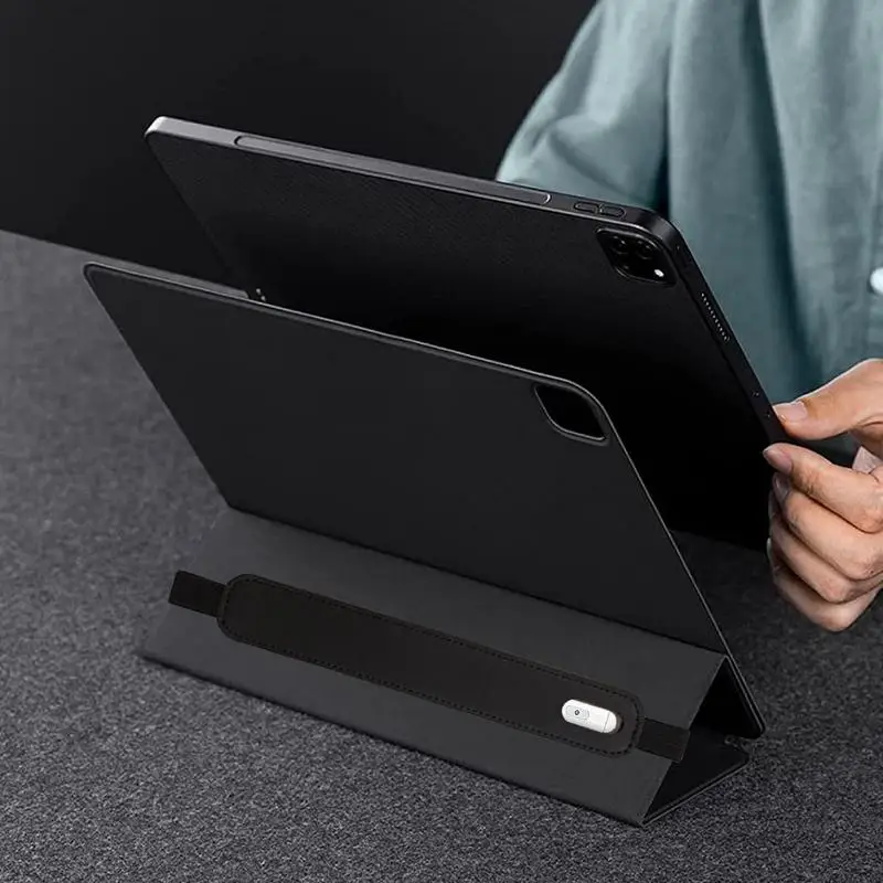 بو الجلود شريط مرن القلم كم الحقيبة لApple مقلمة مكافحة خسر المرفقة حامي حقيبة ل IPadIPencil 1 2