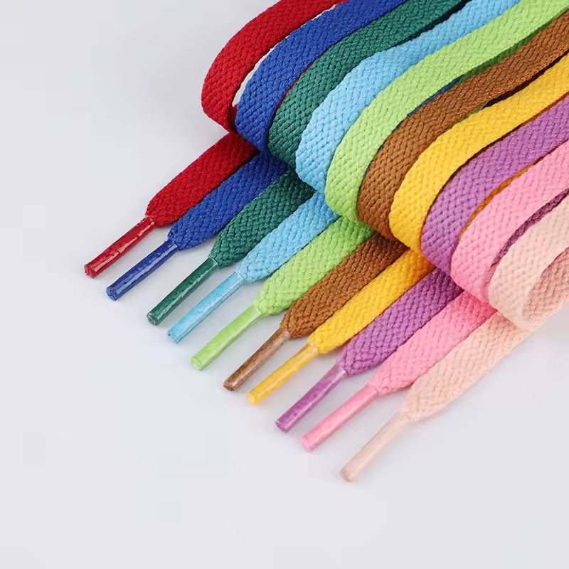 1 pair flat shoes Solid color shoelaces Canvas shoes sports and leisure shoelaces length 100/120/140/160/180cm Shoe accessories - Image 2