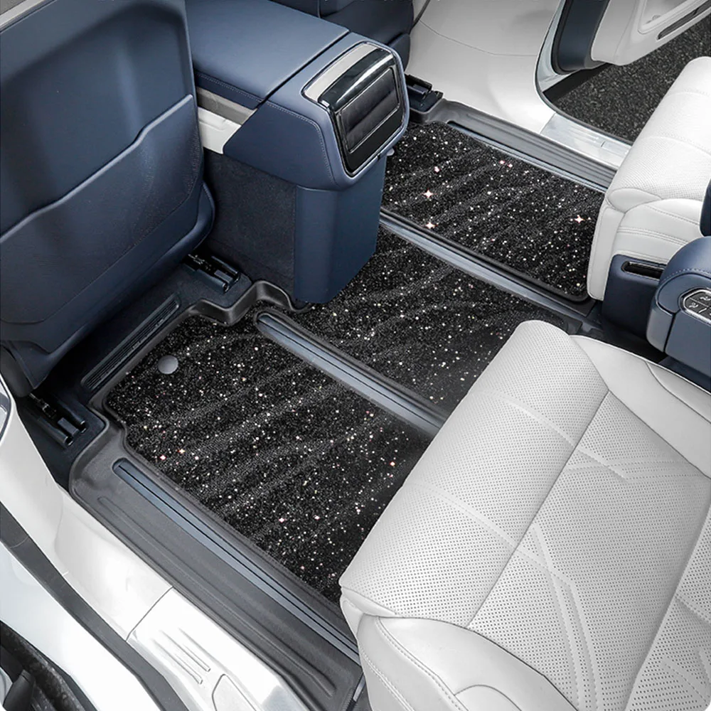 

8 шт. подставка для ног из ТПЭ для ZEEKR 9X 2025 2026, аксессуары для модификации автомобиля, полностью закрытый двухслойный ковер, устойчивый к царапинам