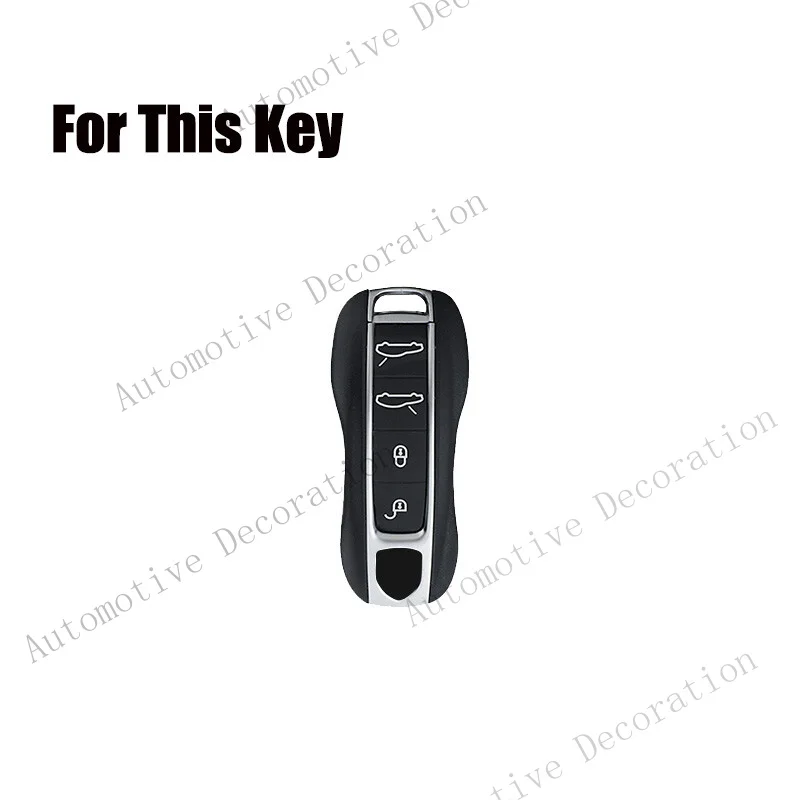 Z+ Zinc Alloy TPU Car Key Fob Cover Case For Porsche Panamera Taycan Cayenne 911