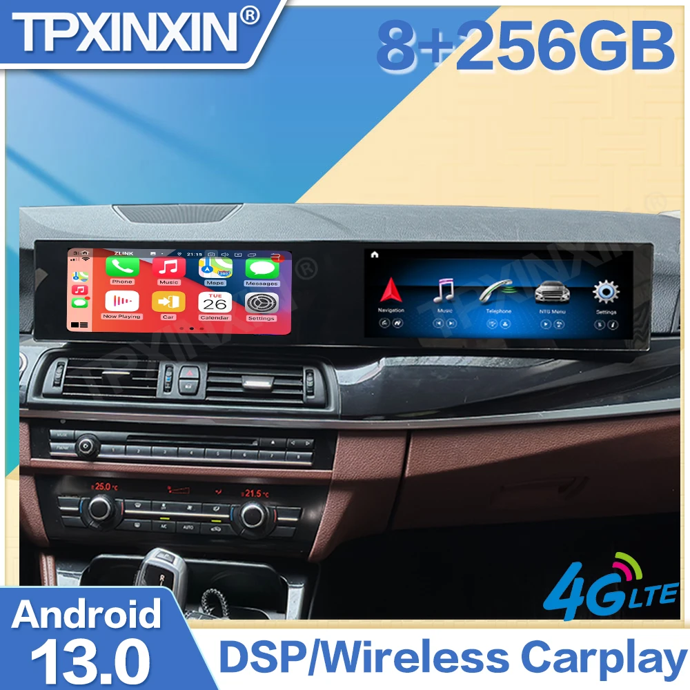 

Android Auto Carpaly Stereo For BMW 5 Series F10 F11 2010-2017 Dual Screen 24.6“ Car Radio GPS Navi Co-pilot Multimedia Player