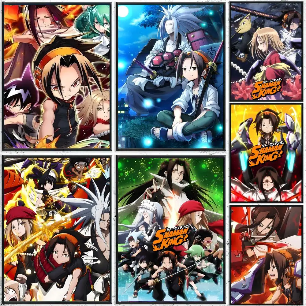 Anime S-Shaman King Poster High-Quality Waterproof Wall Decal for Study, Living Room & Garage, Great Gift for Fans