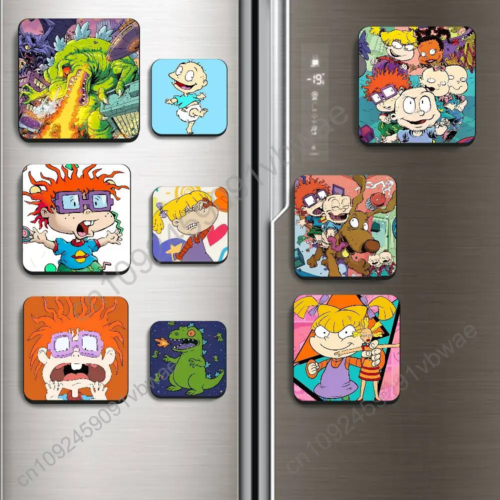 Simplify the abstract lines Rugrats Reptar Magnetic Sticker Fridge Magnets No Falling Off Fit for Refrigerators All Metal