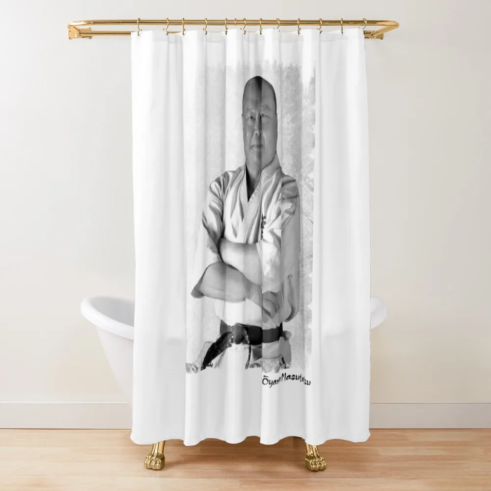 Karate Masters - Oyama Masutatsu 2 Shower Curtain Bathroom Box Waterproof Fabric Bathroom Waterproof Bath And Anti-Mold Curtain