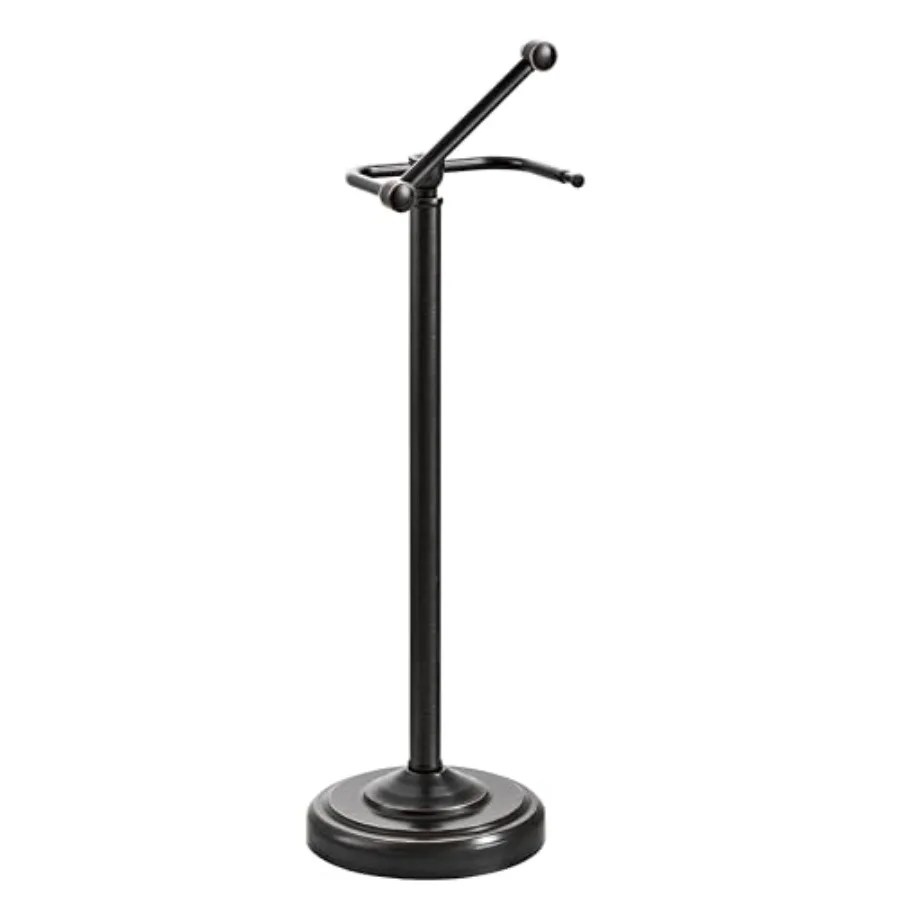 

Напольный держатель для туалетной бумаги из бронзы с эффектом состаривания, с поворотным механизмом и утяжеленным основанием из нержавеющей стали SUS304.