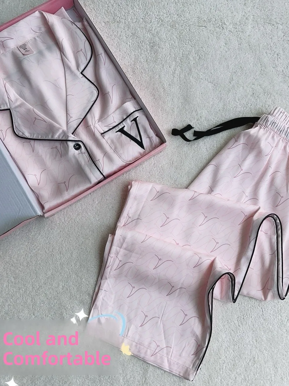 silk-satin-letter-print-long-sleeve-pants-sleepwear-home-clothes-set-for-women-spring-summer-new-style-loose-fit-comfortable