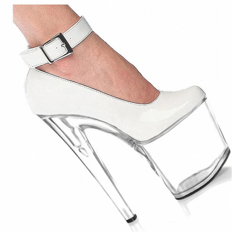 Sexy Ankle Strap Platform Women Ultra 20cm Super High Heel Shoes, Pole Dance / Modle Shoes, Wedding / Party Shoes /Crystal Shoes