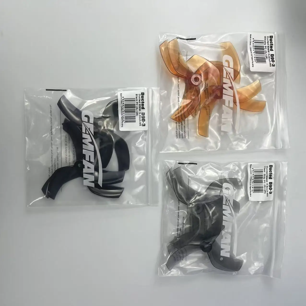 ماكينة معبر Qianfeng GEMFAN D90 مروحة 3 شفرات 3.5 بوصة مناسبة للظل الأسود GEPRC CineLog35 #1