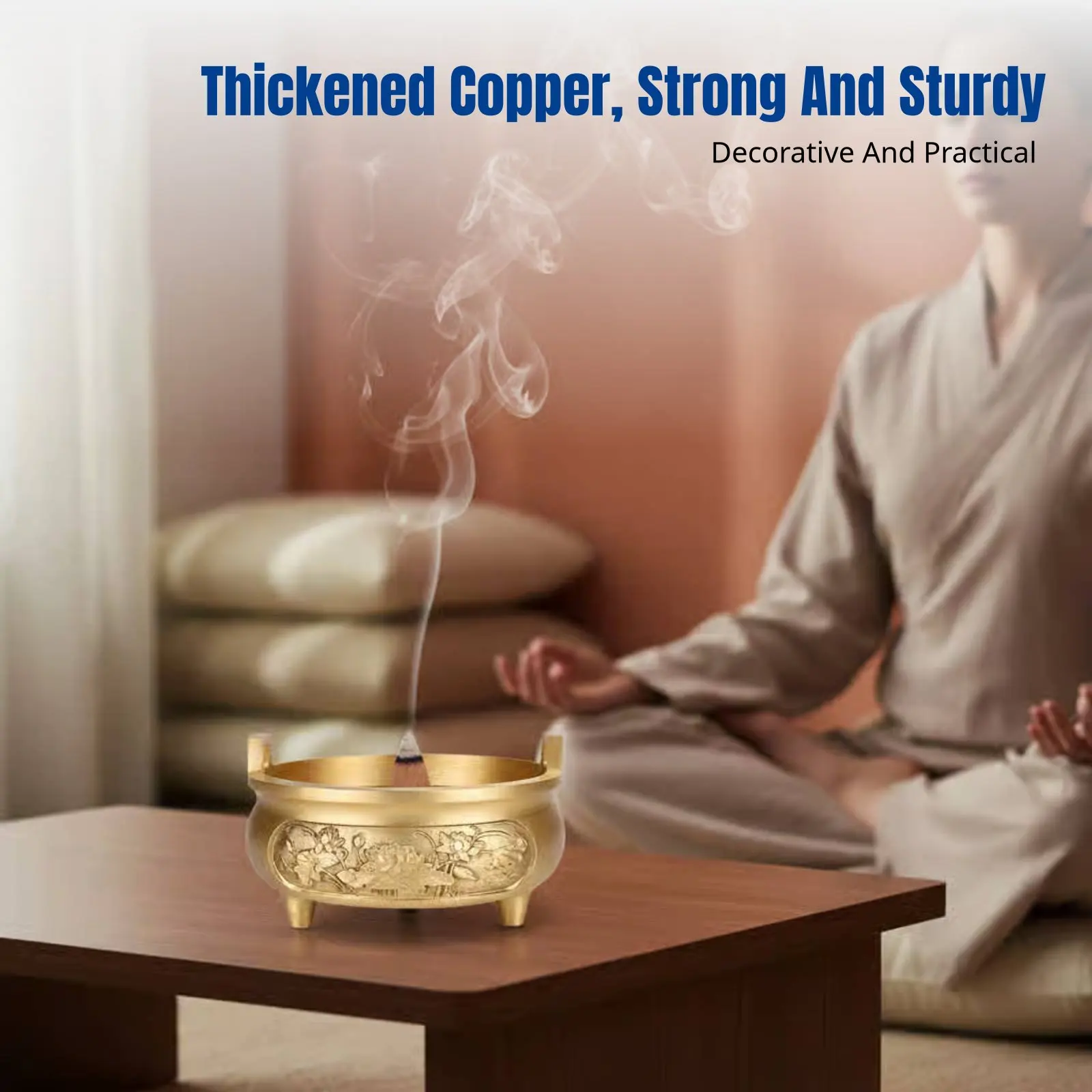 

Набор латунных курильниц с тиснением лотоса, для алтаря, подсвечник, для домашних ритуалов, храмов, церемоний, свадеб