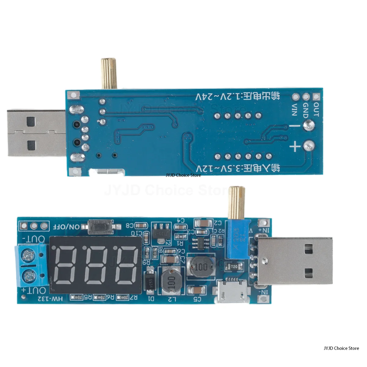 Moduł zasilania DC-DC 5V na 3.5V / 12V USB Step UP / Down Regulowany Konwerter Boost Buck Wyjście DC 1.2V-24V — zdjęcie 4
