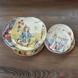 Dishes Tableware Round China Rotundity 6 Inch Cartoon Ceramic Dinner Plates Food Plate New Arrival