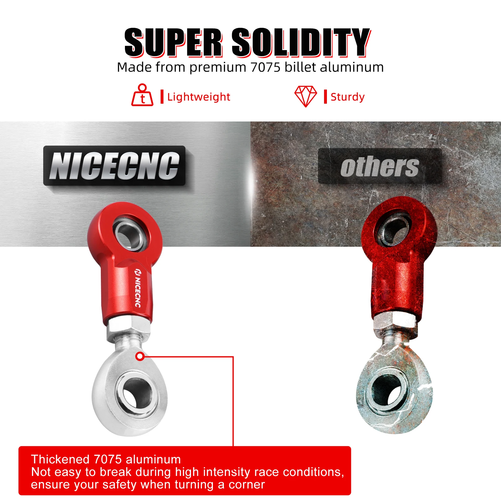 NICECNC Für Can-Am Maverick X3 2017-2023 Vorder- und Hinterachs-Stabilisator-Kit Max R 4x4 Turbo Anti-Roll-Stabilisator Aufhängungsteil – Detail 8