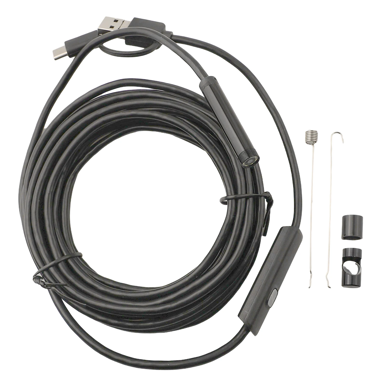

8mm 1200P Industrial Borescope with 5M Length and 3 in 1 Interface for Mobile and Computer Use IP67 Waterproof