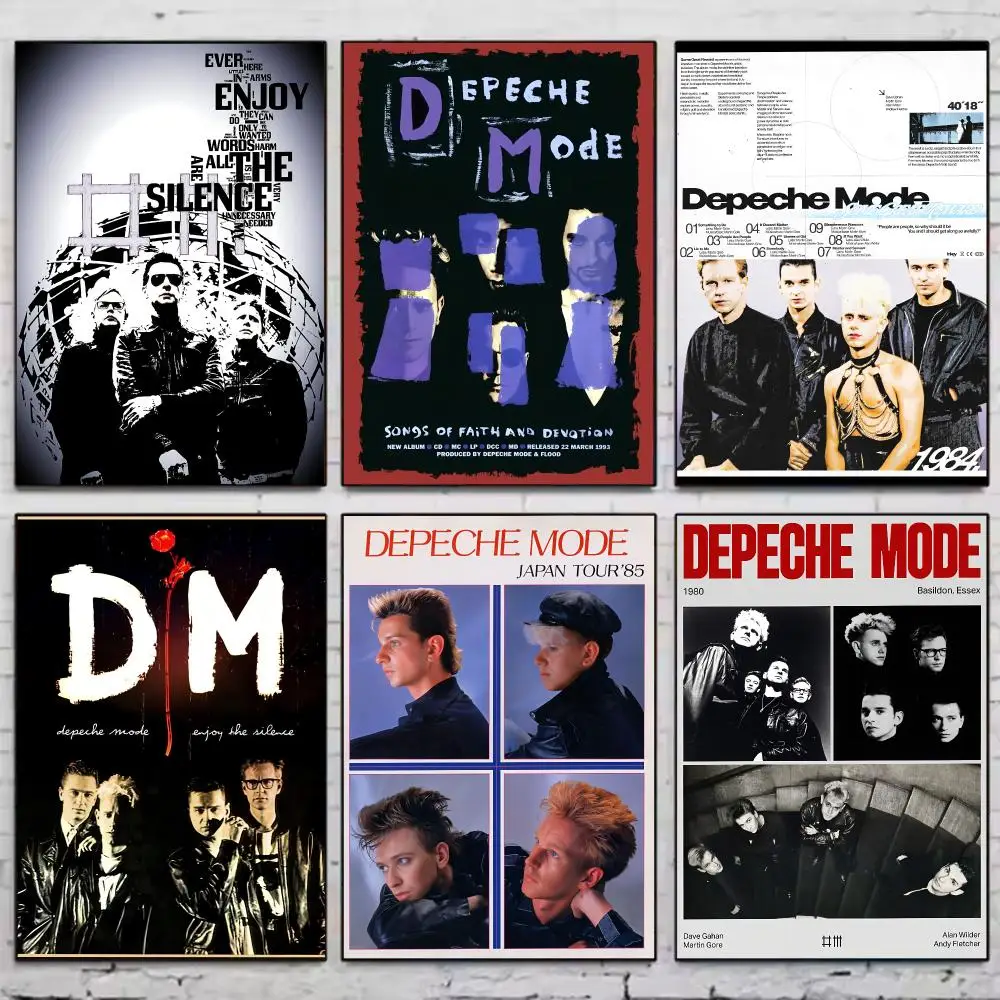 Band D-depeche Mode Singer Poster Trendy Wall Art Aesthetic Room Decor Print Living Room Bedroom Home Decoration