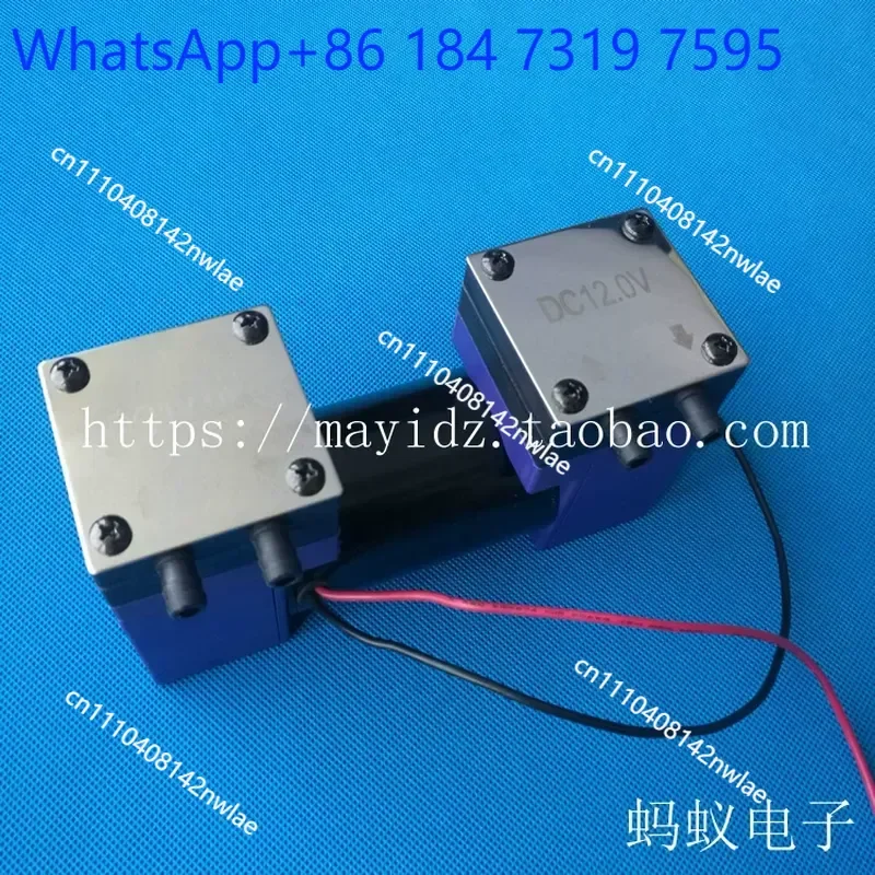 Double head pump DC vacuum 12V small micro diaphragm pump 24V silent suction air pump 220V