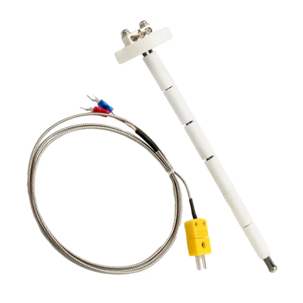 

200mm-300mm Type K High Temperature Type K Thermocouple Core Ceramic Kiln Probe 2372°F For Connecting Digital Thermometer