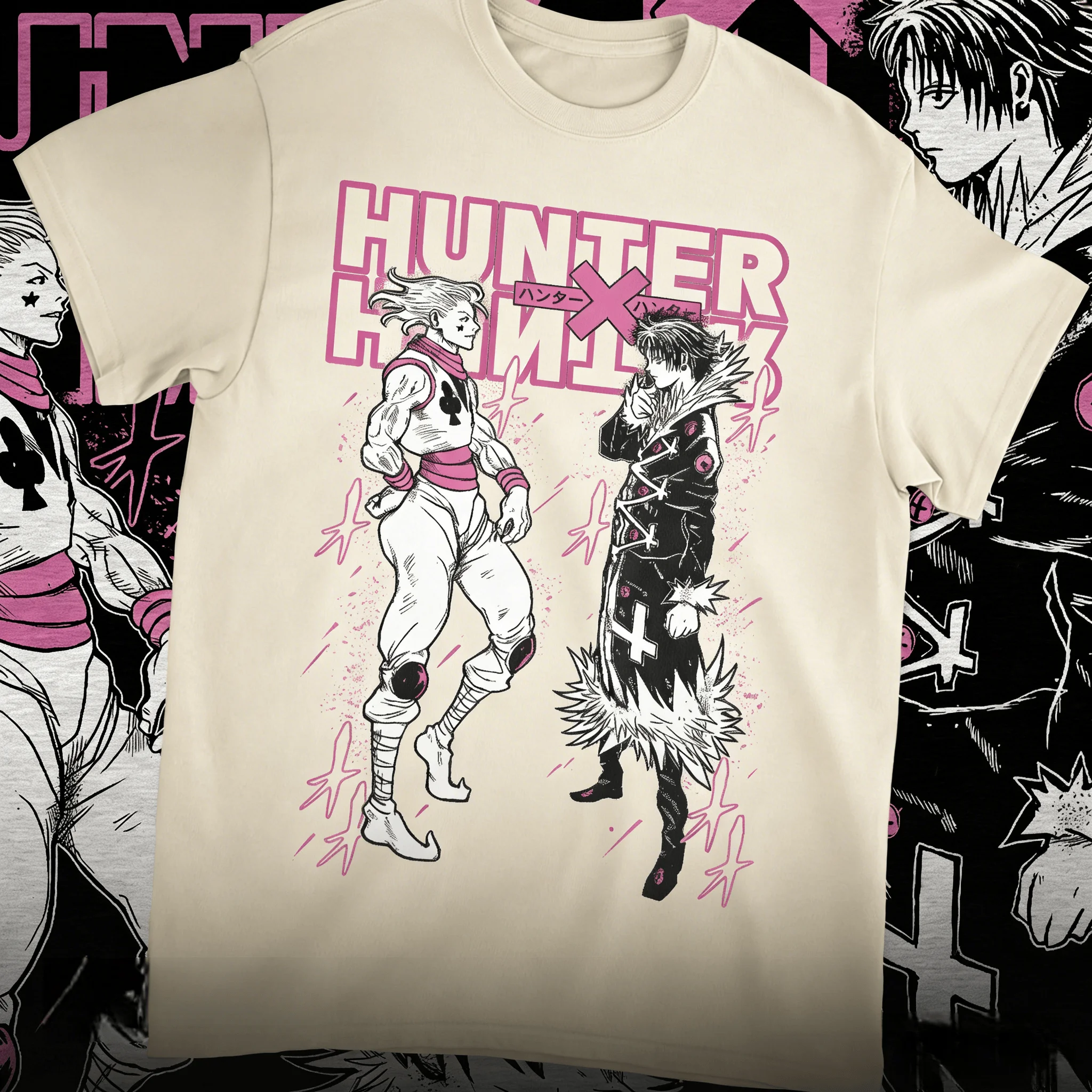 Hunter X Hunter Anime Hisoka vs. Chrollo Bedrucktes T-Shirt für Herren und Damen, Herren-Top, Sport-T-Shirt, Sommer 2026 Neuheit – Detail 9