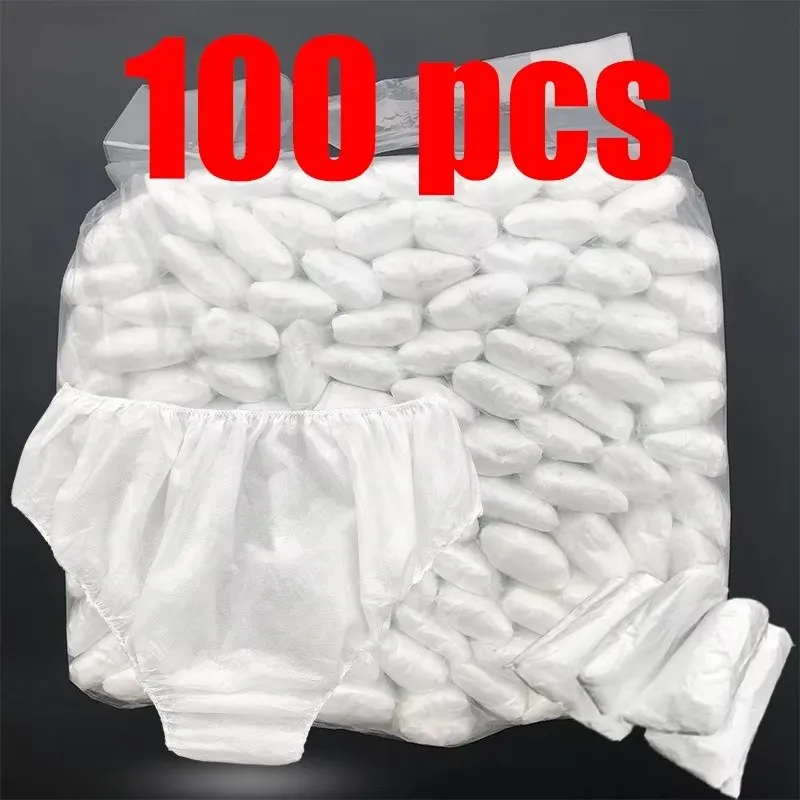 

Одноразовые трусики из дышащей нетканой ткани для женщин и мужчин, деловые поездки, спа, не требующие стирки, трусы, менструальное нижнее белье