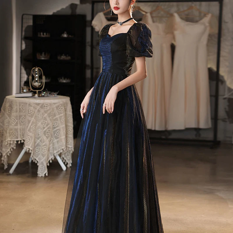 

Women's Ball Party Evening Dress New Style Temperament Annual Meeting Host Black Evening Dress Birthday Party Vocal Art Dress