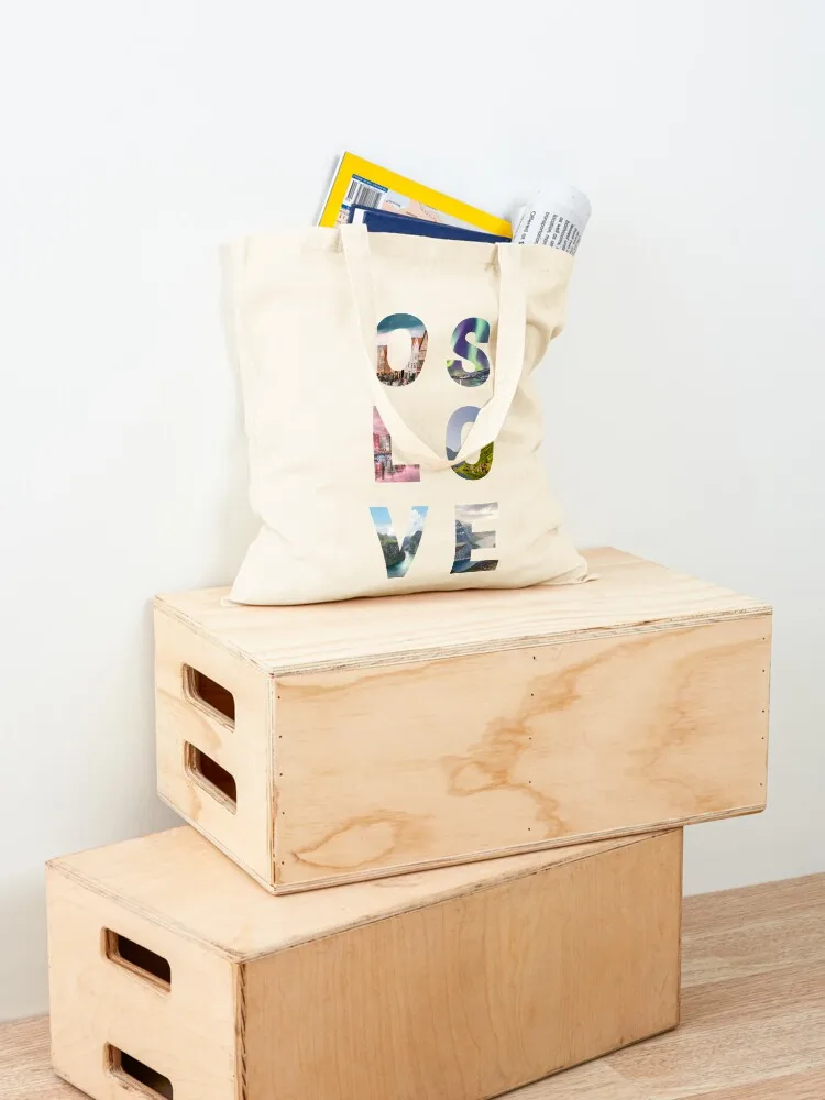 حقيبة يد OSLO LOVE OSLOVE حقيبة مخصصة حقيبة تسوق محمولة من القماش