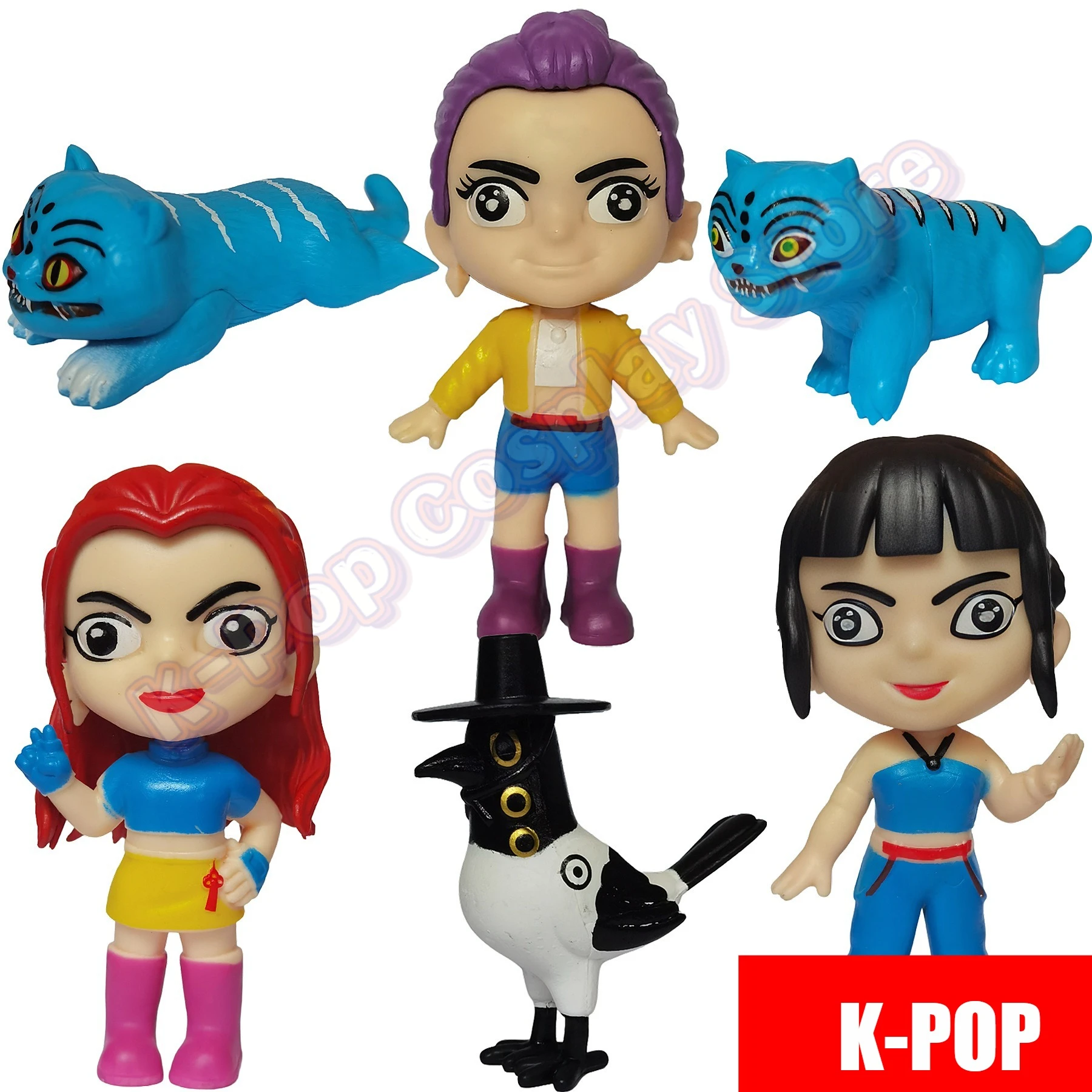 Anime Kpop Demon Hunters Figura Modello Giocattolo Cartoon Periferiche da gioco Collezione di decorazioni da scrivania Figure Modello giocattolo per regalo per bambini