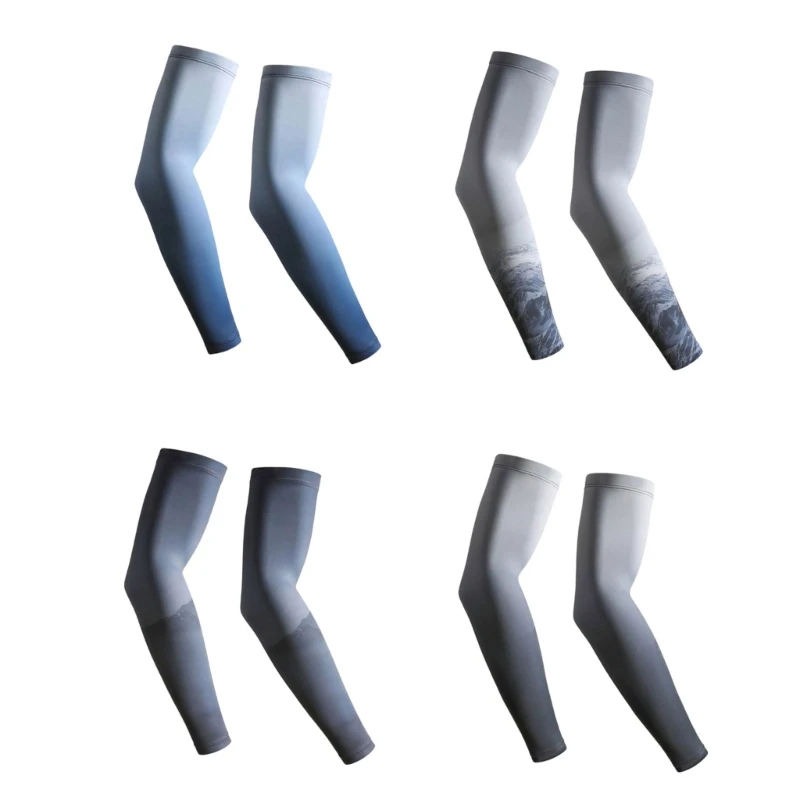 Sun Protections Ice Sleeve Ice Silk Arm Sleeve Nonslip Long Arm Guards Sports Sleeve Sunscreen Hand Cover Easy to Use