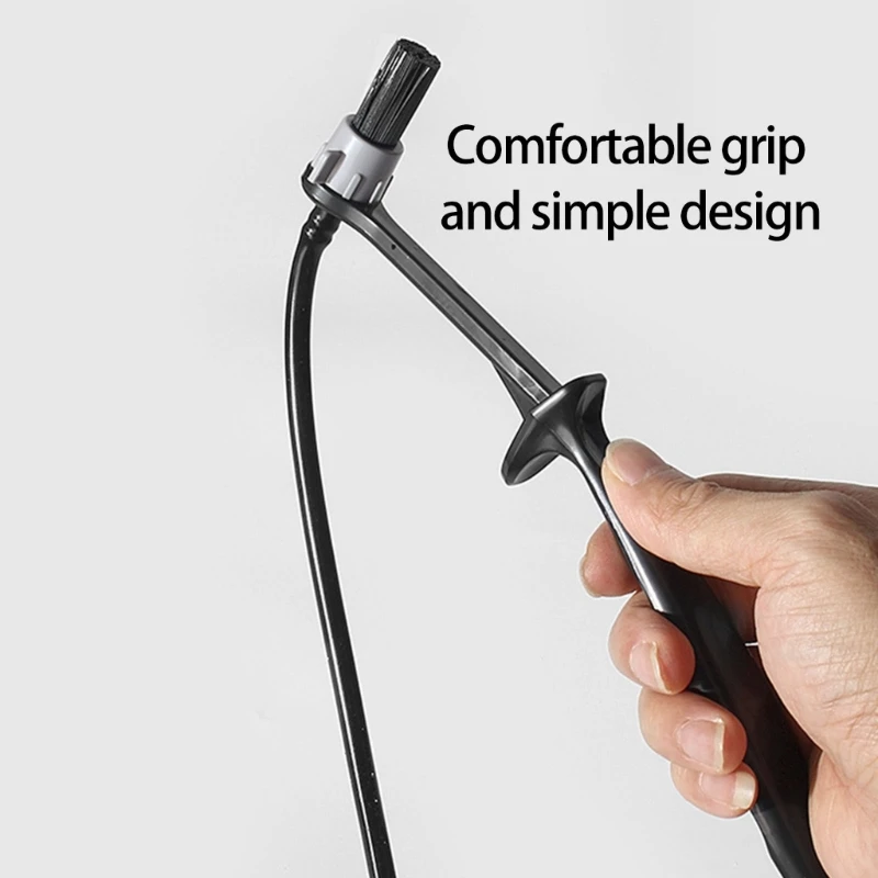 Commercial Grade Espresso Portafilter Cleaning Brush Flexible 90cm Hose Removable Brush Head For Coffee Machine Steam Wand JOMD