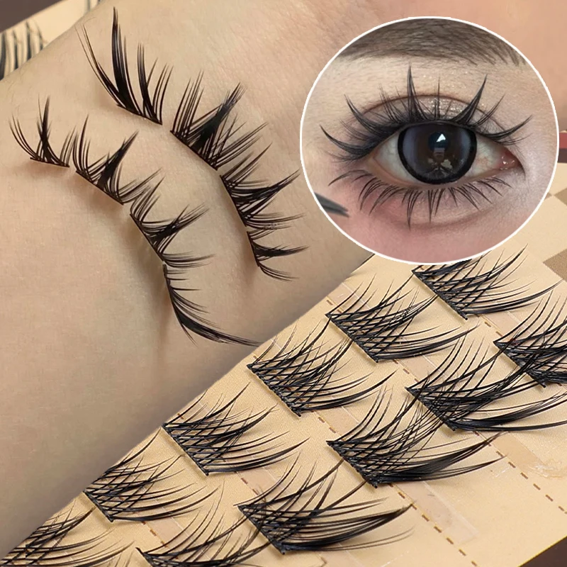 Flying Fox Single False Eyelash Individual Cluster Lash Extension Segmented Natural Fox Eyes Effect Lashes Makeup Cosmetics New