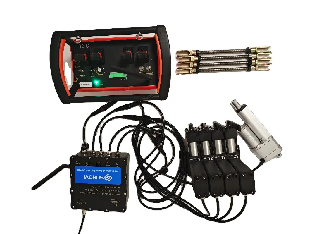 SUNOVI Factory 2025 New 4-joystick Radio Proportional Remote Control Kits Hydraulic 12v/24v Boom Crane Truck Applications Motors