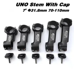Kalloy  Bike Stem 7 Degree Mountain Bike Stem Cap Set New 31.8mm MTB Aluminum  Stem Riser Road Bicycle Handlebar Extender