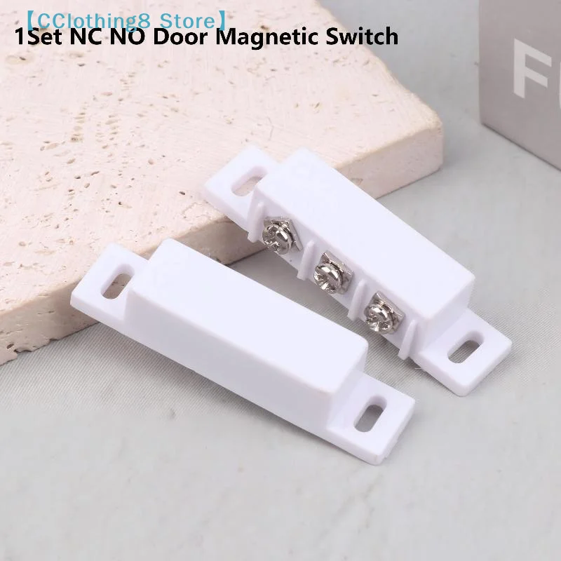 

1 Pair NO NC Magnetic Door Window Contact Sensor Alarm High Sensitivity Open Closed Magnetic Contact Switch【AliS8】