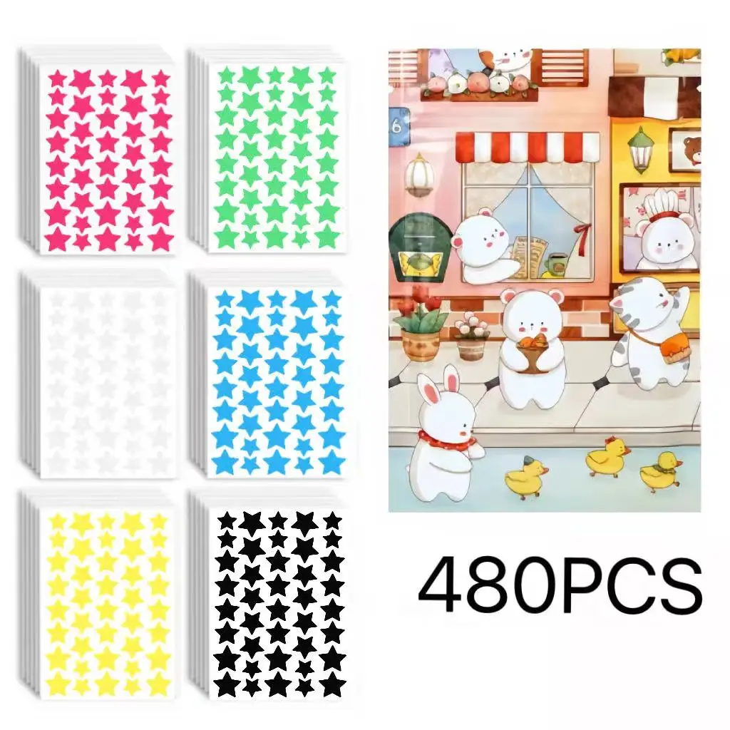 480 PCS, star acne patch 6colors and sizes for different scenarios. Nice and fashionable, essential  beautiful