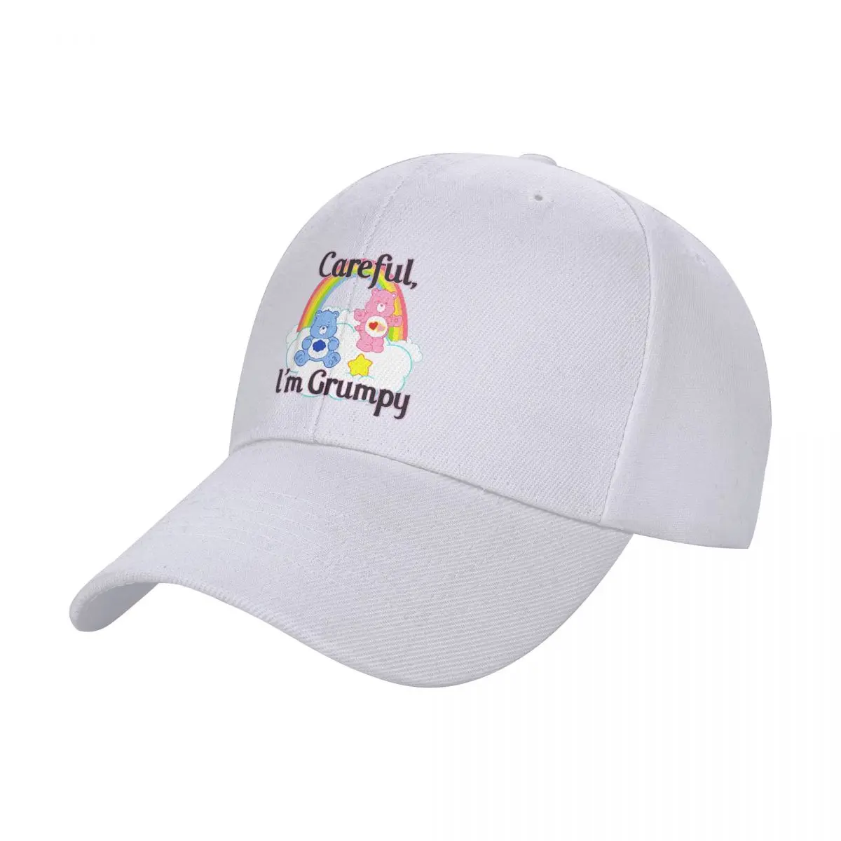 Men Women Care Bears Careful I'm Grumpy Cap Outdoor Baseball Cap Snapback Caps Hat Trucker Hat Adjustable Trucker Cap