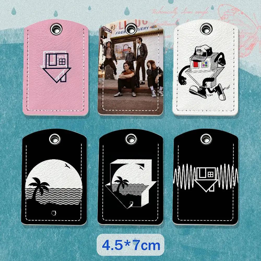 N-Neighbourhood PU Leather Card Holder Keychain Key Ring Door Lock Access Tag ID Access Card Air Tag Case Keychain Card