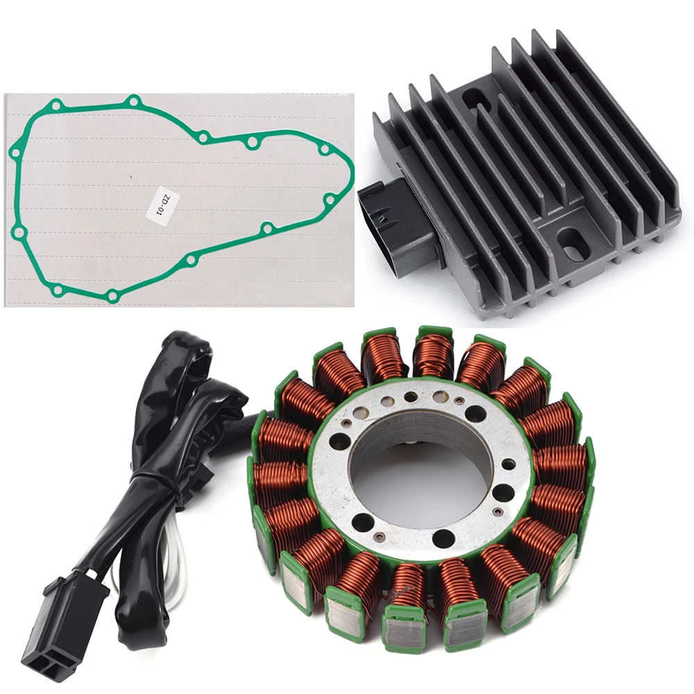 Stator Coil Regulator Rectifier Gasket Cover For Kawasaki KLE650 Versys 650 Ninja 400R EX400 650 EX650 ER-6F  ER650 ER-6N ER-4N