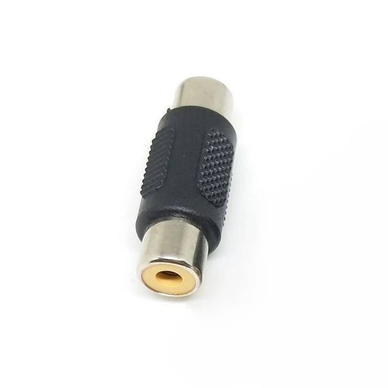 1PCS Audio Video 2 Rca 3 rca female to RCA 2rca 3rca female straight Converter AV Coupler Connector adapter plug Socket