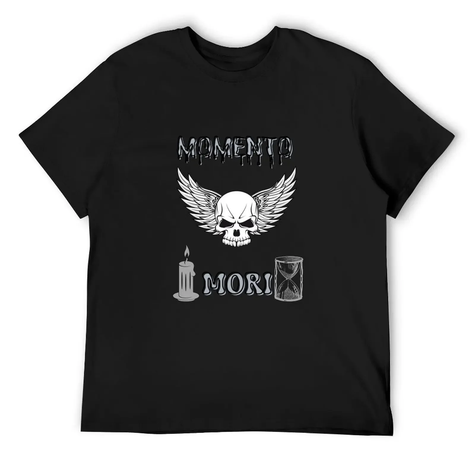 

MOMENTO MORI T-Shirt oversizeds gifts for boyfriend shirts graphic tee mens shirts graphic tee