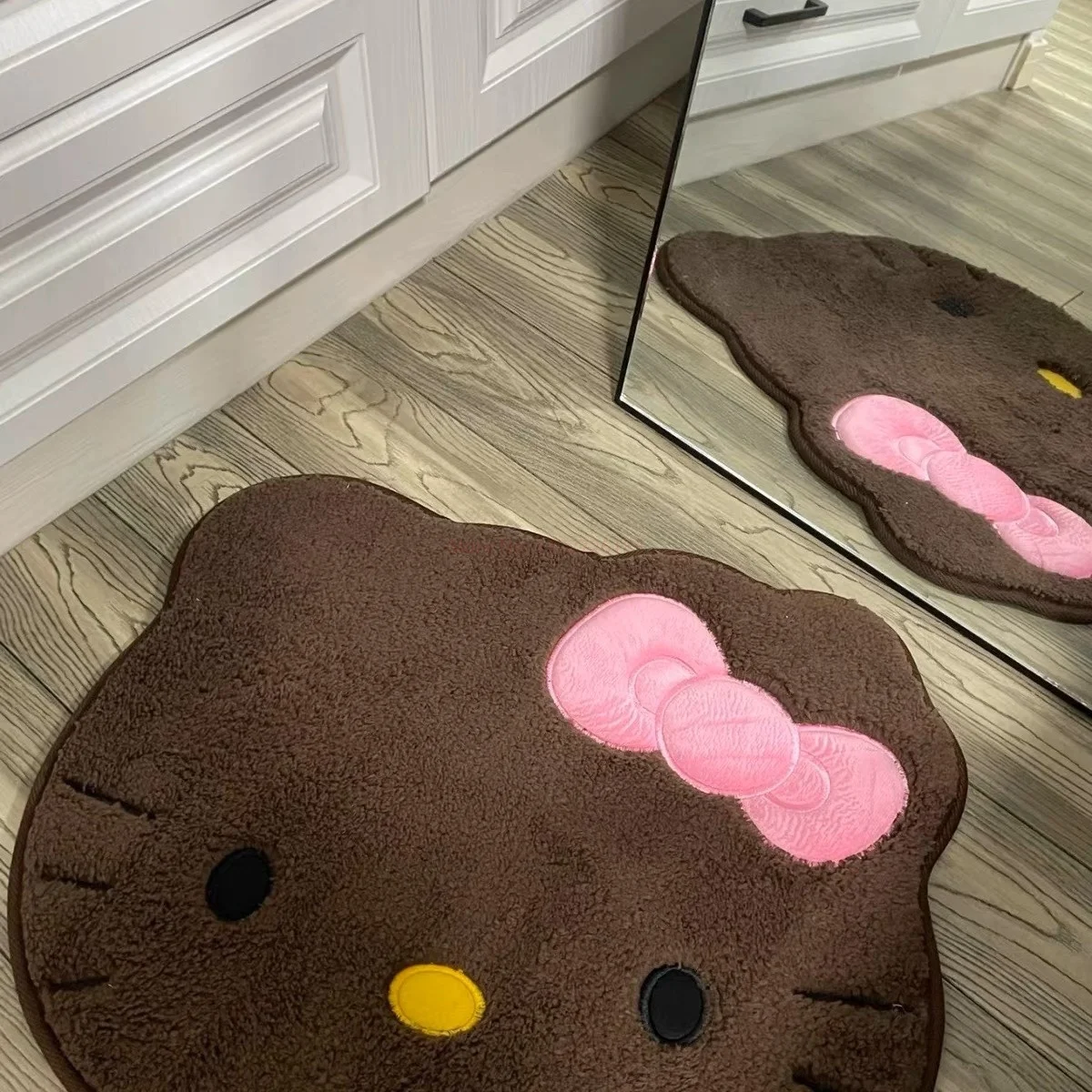 Sanurgente-Tapis de sol en velours absorbant pour enfants, Hello Kitty lea Cartoon, Polymères de bain mignons, Memory Footvirus, Antidérapant, HOCarpet Cotto